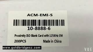 ACM EMI S 125Khz TK4100 Read RFID Proximity smart card ISO CR80 [upl. by Sylado]