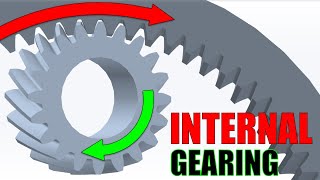 INTERNAL Helical Gear  Animation [upl. by Houser579]