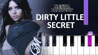 Nessa Barrett  DIRTY LITTLE SECRET Piano tutorial [upl. by Kimmel]