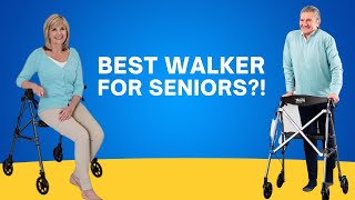 Stander Wonder Rollator Review Best FourWheeled Walker with Seat for Seniorsquot [upl. by Leonanie968]