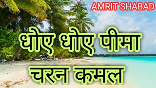 धोए धोए पीमा चरन कमल AMRIT SHABAD charankamalteresatgurushabad [upl. by Pega94]