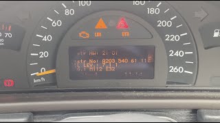 Check Exact Oil Level on Older W203 Mercedes C320 [upl. by Rudolph]