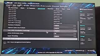 How to enable Virtualization in Asus BIOS [upl. by Sellers502]