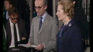 Margaret Thatcher tells press to rejoice during Falklands [upl. by Nnairret372]