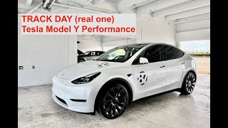 Track Day in my Tesla Model Y Performance real track day [upl. by Notlrac]