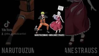 Naruto  Mirajane naruto fairytail anime fusionart autism [upl. by Marthena]