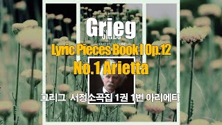 그리그 서정소곡집 1권 1번 아리에타 Grieg Lyric Pieces Book I Op12 No1 Arietta [upl. by Neumark]