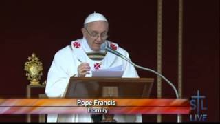 Pope Francis  Homily at Mass of Inauguration [upl. by Oninrutas]