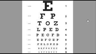 new 20 minutes Practice Snellen chart test card improve eyesight [upl. by Yci]