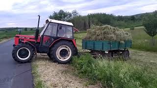 Zetor 7745 7T balíky [upl. by Nylime]