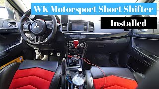 WK Motorsport Short Shifter  Installed  Evo X [upl. by Nalloh]