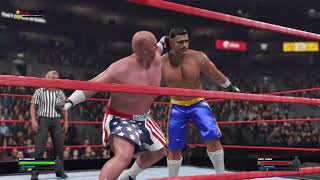 WWE 2K24 Wrestlemania XV Butterbean Vs Bart Gunn Brawl For All Match [upl. by Intyrb]