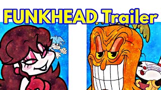 Friday Night Funkin VS FUNKHEAD  Cuphead FNF ModTrailerDemonstrationFanarts [upl. by Boudreaux]