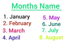 January February March April May June July August September October November December। months name [upl. by Lipson344]