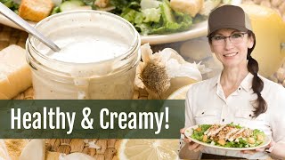 Homemade Caesar Salad Dressing No Anchovies with Cottage Cheese [upl. by Sedrul]