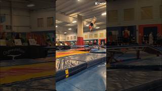 When yk yk 💗 USTA gymnast trampoline doublemini [upl. by Dirtsa515]