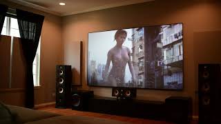 Media Room  Screen Innovations Black Diamond  Epson 5030UB  Dolby Atmos [upl. by Royall189]