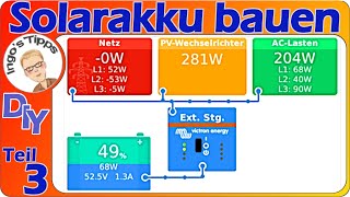 144 kWh Solarakku selber bauen Hausanschluss ESS Endmontage und Inbetriebnahme Teil 3  IngosTipps [upl. by Suivatnod]