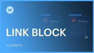 Link blocks  Webflow elements tutorial [upl. by Alisen]