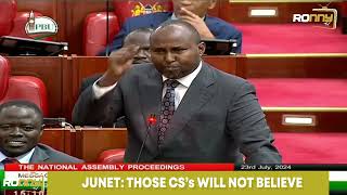 DRAMA IN PARLIAMENT AS JUNET MOHAMED WARNS CSs SemaNaRonny [upl. by Binah]