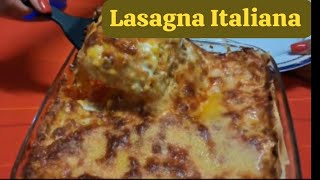 Receta de Lasagna Italiana italia lasagna [upl. by Odinevneib]