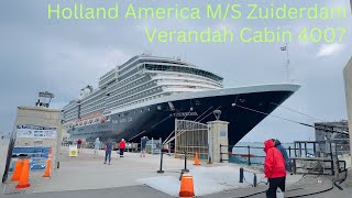 Verandah Cabin 4007 on Holland America Zuiderdam [upl. by Tellford]