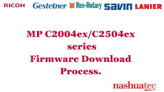 How To Download Ricoh MP C2004C2504 series firmware from Ricoh firmware Site [upl. by Alioz213]