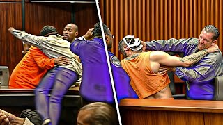 Most INTENSE Courtroom Reaction Of Killers ATTACKING In Court [upl. by Hsuk679]