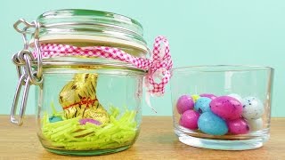 Osternest im Einmachglas 🐇 Süße Geschenk amp Dekoidee für Ostern  DIY Frühling [upl. by Melborn]