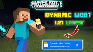 Left Hand Torch With Dynamic Light Mod Like Java Edition  Minecart Mcpe 121 [upl. by Imtiaz]