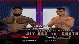 Jey uso vs Gunther in wwe svr 2007 2k24 mod in aether sx2 emulator [upl. by Loginov]