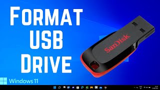 How To Format A USB Drive In Windows 11 [upl. by Eentirb]