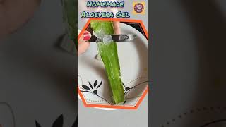 Homemade Aloevera Gel with Vitamin E homemadealoeveragel aloeveragel glowingskin winter shorts [upl. by Anilok]