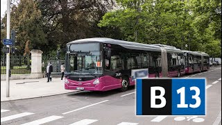 Bus Divia ligne B13 trajet entre Square Darcy et MotteGiron le 190124 [upl. by Desdamona]