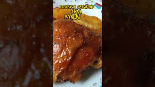 FRANGO ASSADA NO FORNO shorts [upl. by Halsy457]