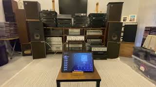 Saba Telewatt VS 60 Amplifier amp ITT D 235 SD Speakers amp Audiocast Streamer [upl. by Icyak]