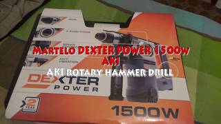 Rotary hammer DEXTER POWER 1500W do AKI [upl. by Anirtac]