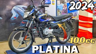 Bajaj platina 100 comfortec 2024 new model Lounch Bs7 E20 OBD2 price average review bike platina [upl. by Vladi]