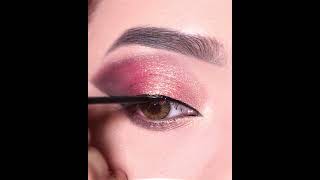 shorts Very Simple Sparkling Eyeshadow Look  Step by Step eye Makeup  Shilpa [upl. by Elamrej]