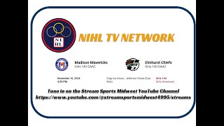 111024 NIHL GOTW  Madison Mavericks 14U GAA2 vs Elmhurst Chiefs 14U GAA2  Girls 14U American Div [upl. by Inaboy]