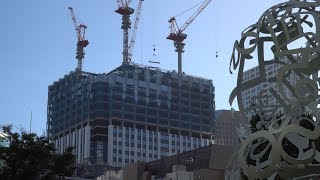 東京ワールドゲート 虎ノ門トラストタワー の建設状況（2018年8月25日） [upl. by Teiluj]