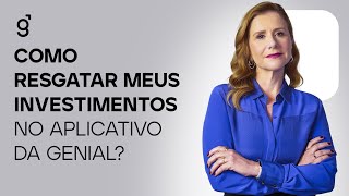 Como resgatar meus investimentos no aplicativo da Genial [upl. by Schwab298]