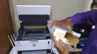 How To Refill HP Neverstop Laser printerToner Kit Cartridge 103AD hpprinter [upl. by Rabaj]