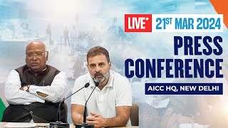 Press Conference  AICC HQ New Delhi  Rahul Gandhi [upl. by Anerys61]