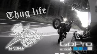 SST Racing Thug life wheelie with a DRZ 400 [upl. by Ahseal]