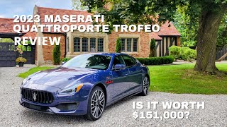 2023 Maserati Quattroporte Trofeo Review  Is It Worth 151000 [upl. by Niwrad]