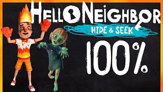 Hello Neighbor Hide and Seek  Full Game Walkthrough No Commentary  100 Achievements [upl. by Reivaj]