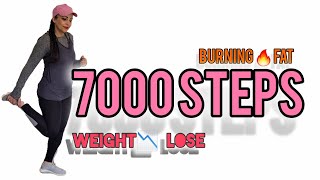 45 MIN  7000 STEPS WEIGHT LOSE WORKOUT STEADY STATE CARDIO NO JUMPING FULL BODY BURN [upl. by Glaser]