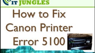 How To Fix Canon Printer Error 5100 [upl. by Anihsat]