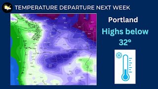 PortlandWeather Good chance of sticking snow next week [upl. by Adolphus]